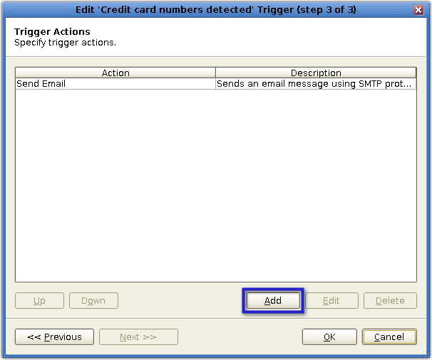 mft server add another trigger action