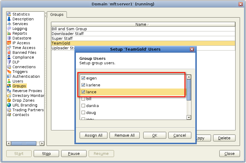 setup group users3