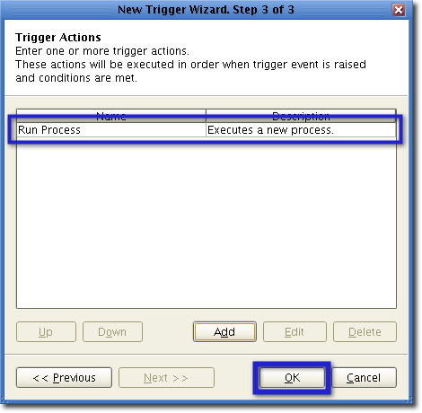 new virus update trigger action