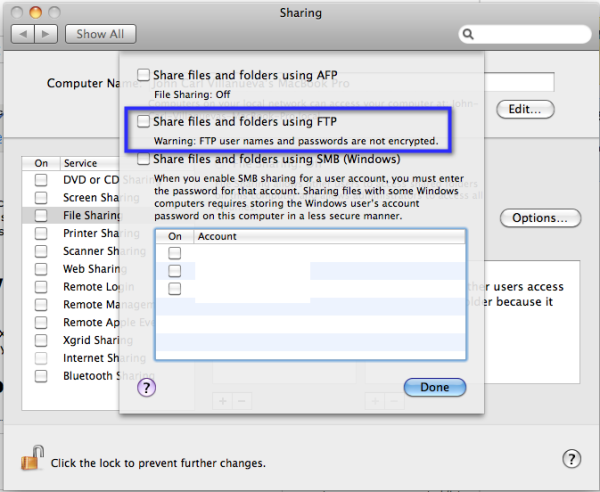 free ftp server mac os
