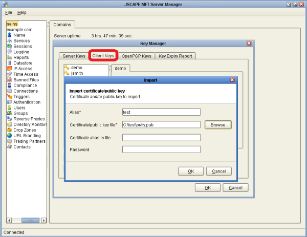 Public Key Authentication using Putty and WinSCP 