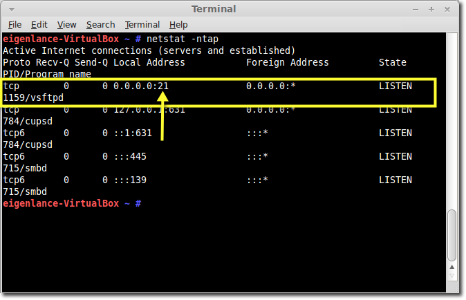 running ftp service