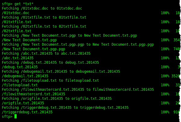 filezilla command line upload sftp