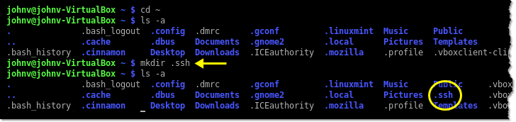 mkdir ssh remote sftp