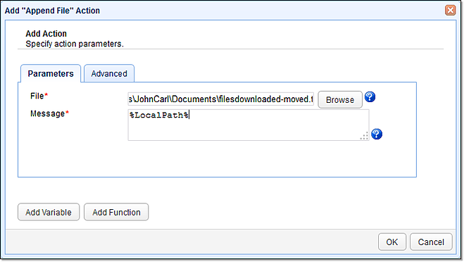 02-append-file-trigger-action-parameters