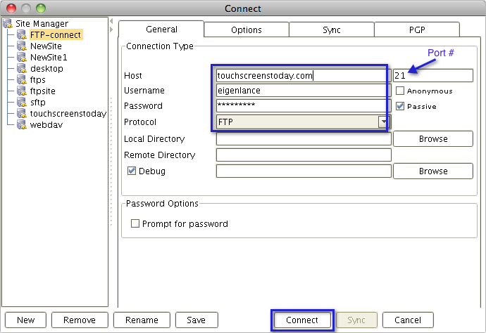 05 ftp client connect to server