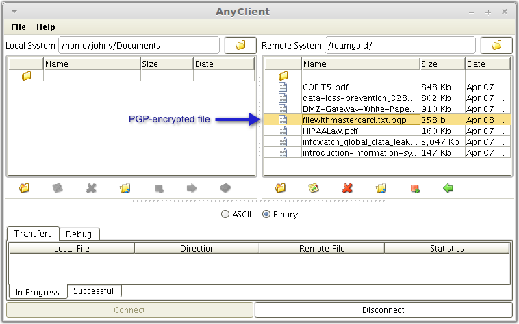 downloading pgp file