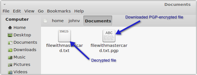 decrypted pgp file