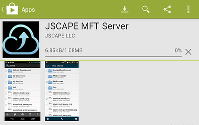 jscape mft server downloading
