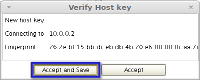 verify host key