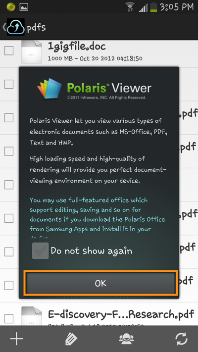 polaris viewer android file transfer