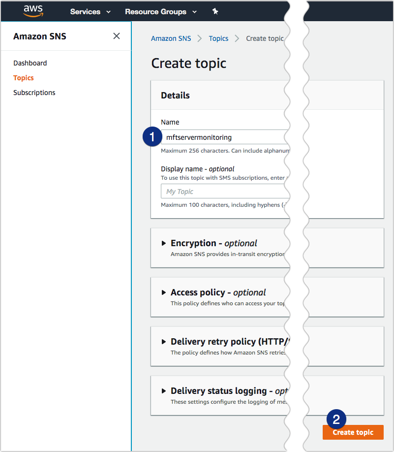 003 - amazon sns topic name