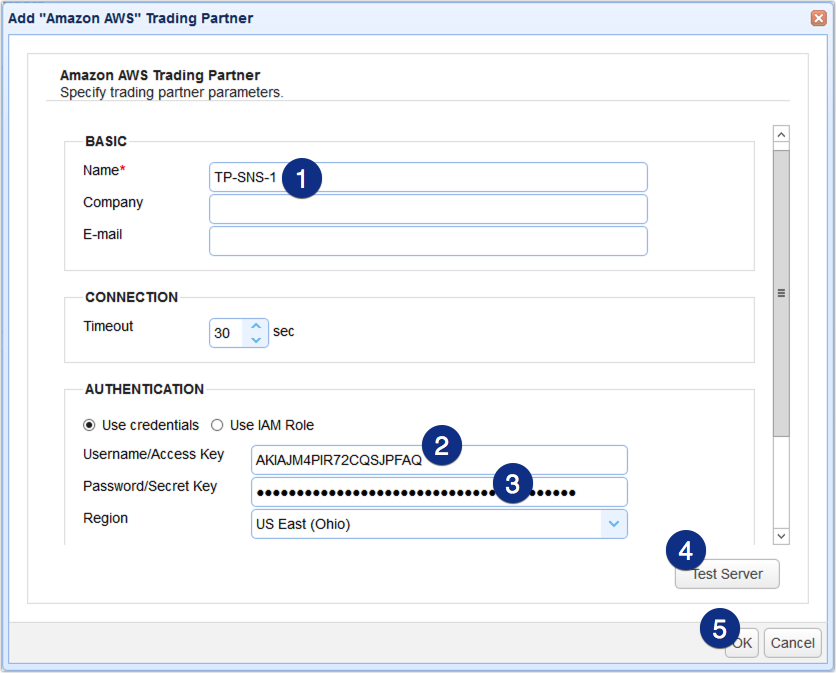 010 - add amazon aws trading partner parameters