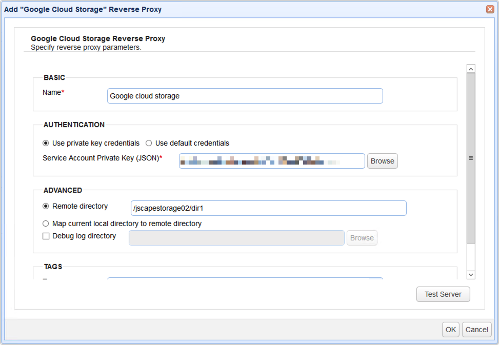 03 - google storage reverse proxy parameters