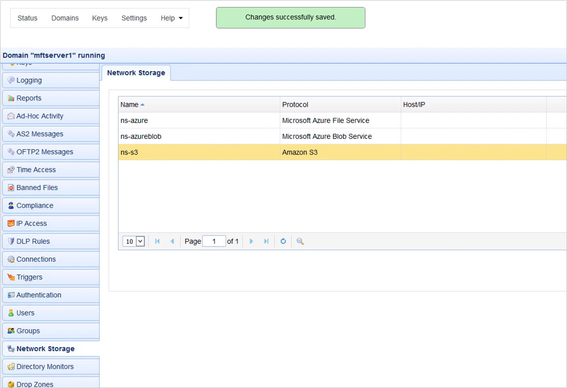  AWS S3 network storage object