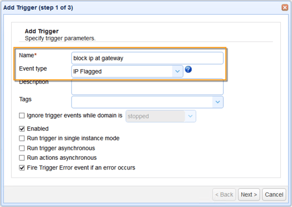 add trigger for gateway block ip event type