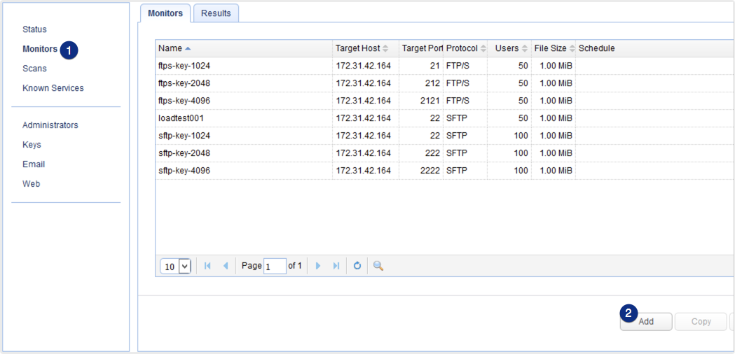 adding a monitor for load testing