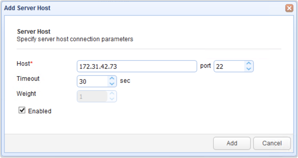 addserverhostparameters