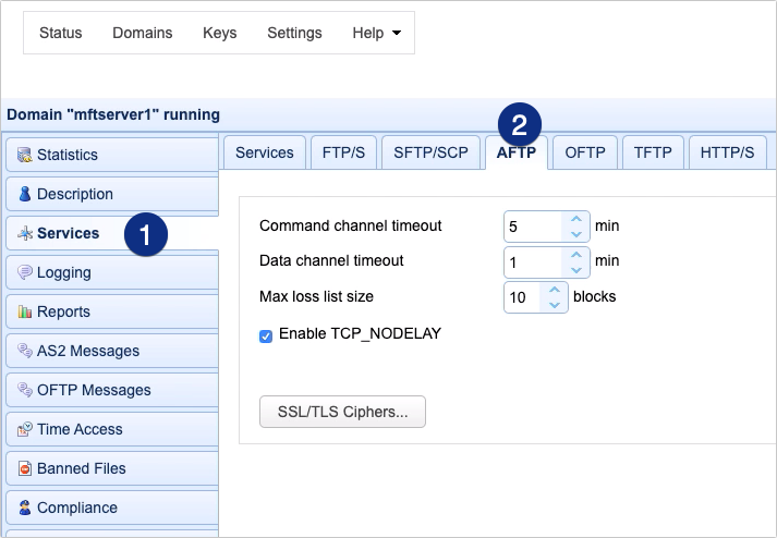 aftp tab services module