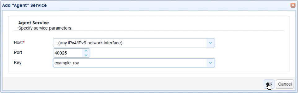 agent service and trading partner - agent service parameters