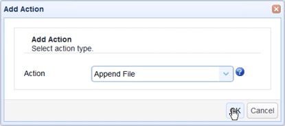 append file action to file move