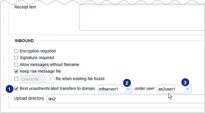 as2 bind unauthenticated transfers to domain and user