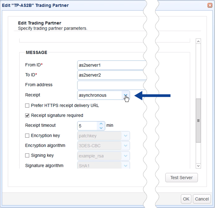 as2 receipt mdn async