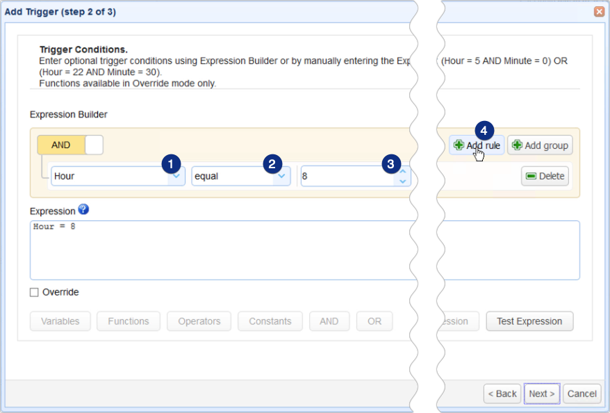 as2 transfer trigger condition 1