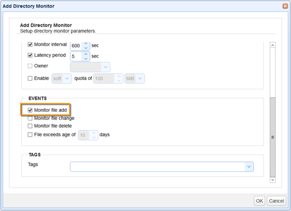 azure monitor file add