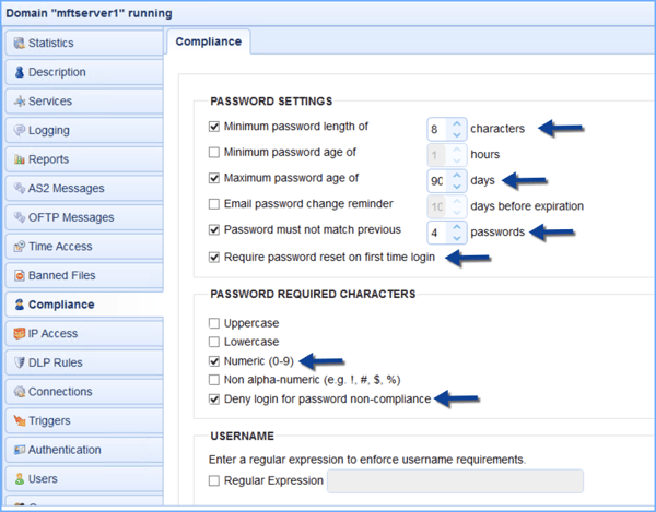 compliance strong password policy