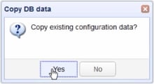 copy existin mft server configuration data yes