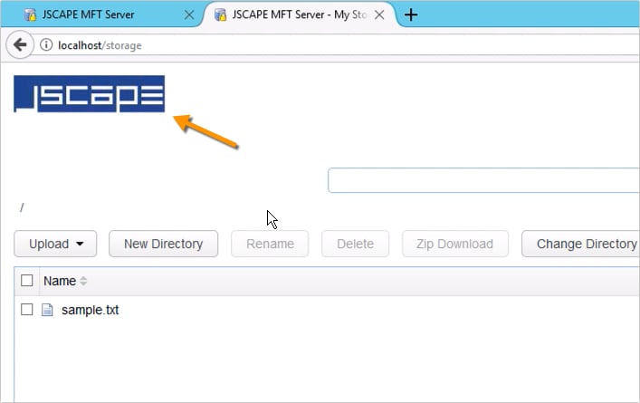 customizing web user interface of https file transfer service - 13