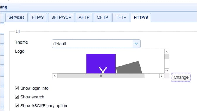 customizing web user interface of https file transfer service - 17