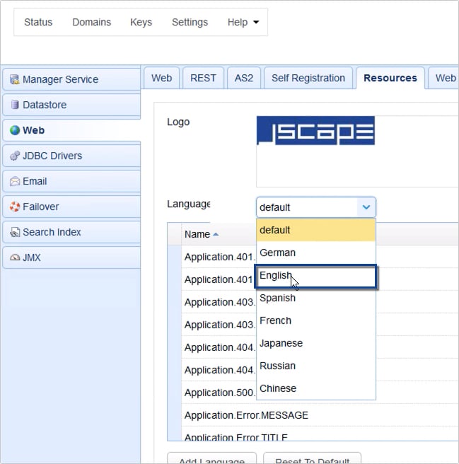 customizing web user interface of https file transfer service - 3