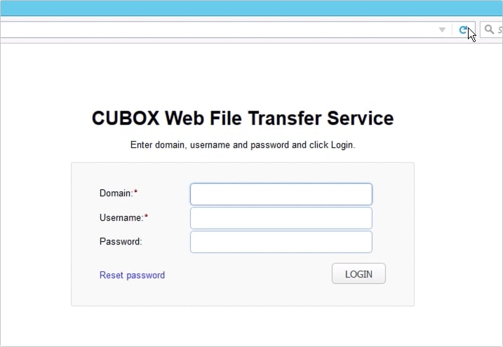 customizing web user interface of https file transfer service - 7