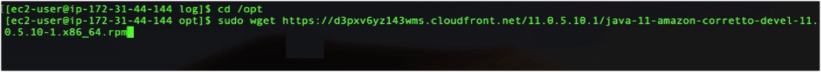 download wget amazon corretto