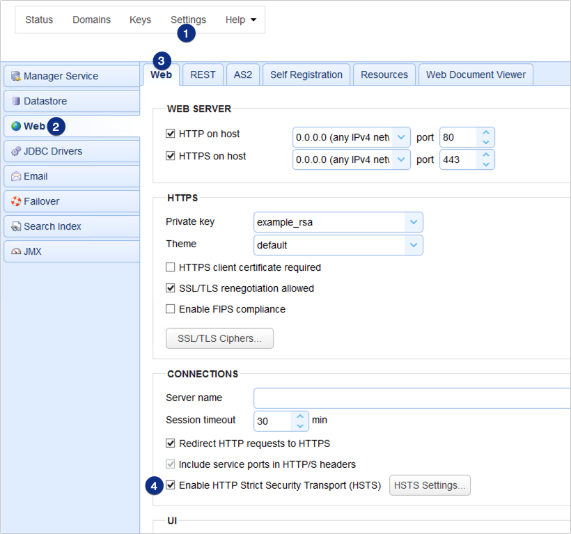 enable hsts -1