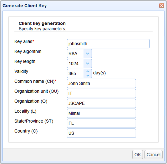 generate client key