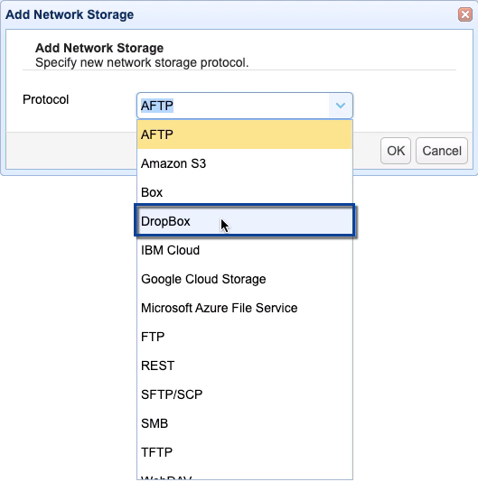 how to use dropbox as cloud storage for your mft server - 04