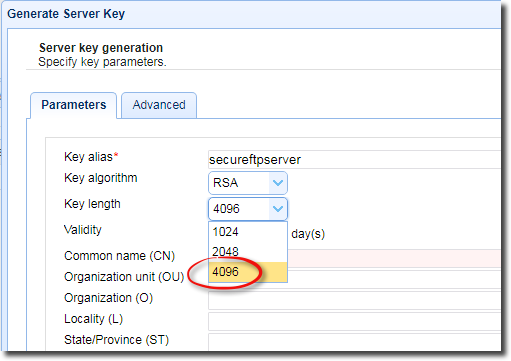 4096 bit key