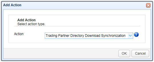 add trigger action trading partner directory download file synchronization