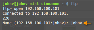 ftp open name