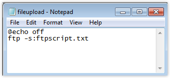 ftp file script batch scripts transfers automate windows using bat
