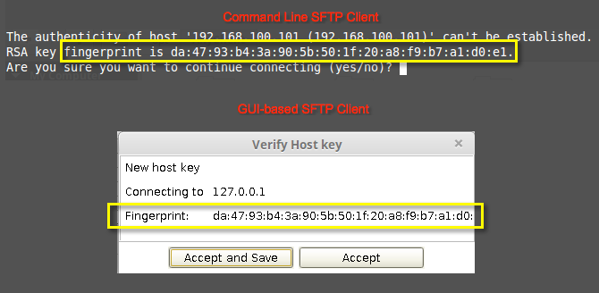 The SSH / SFTP Key Fingerprint And Its Role In Server Authentication ...