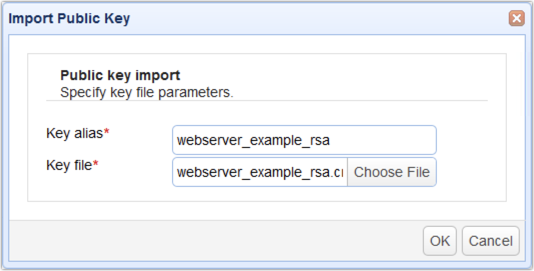 import public key as2 sender