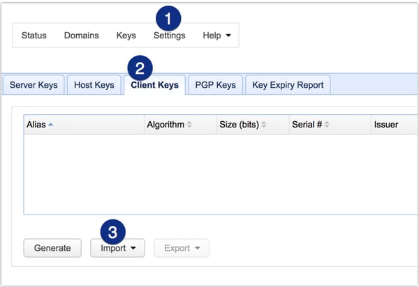 import sftp client key