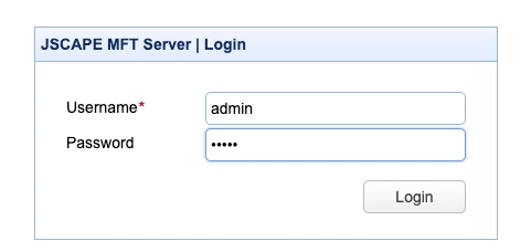 jscape mft server login