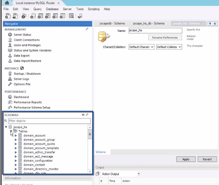 mysql database schema