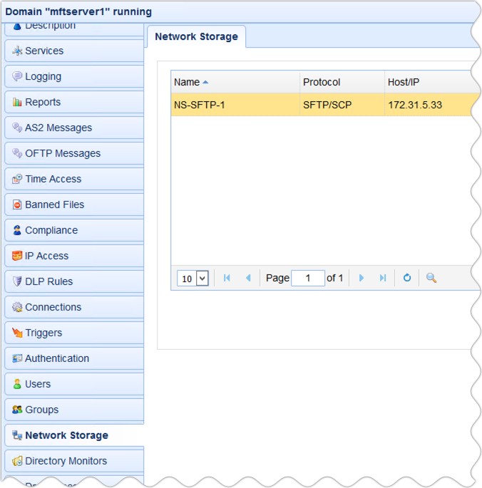 newly created sftp scp network storage