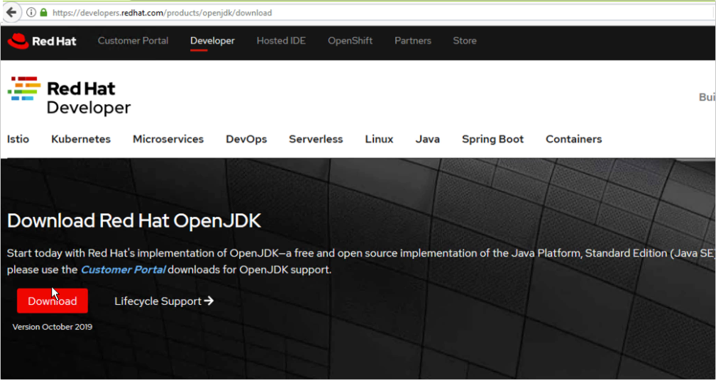 red hat openjdk download page